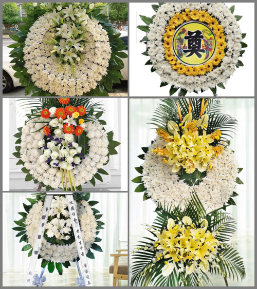 浙江省湖州南浔区石淙镇花园湾村花圈速递